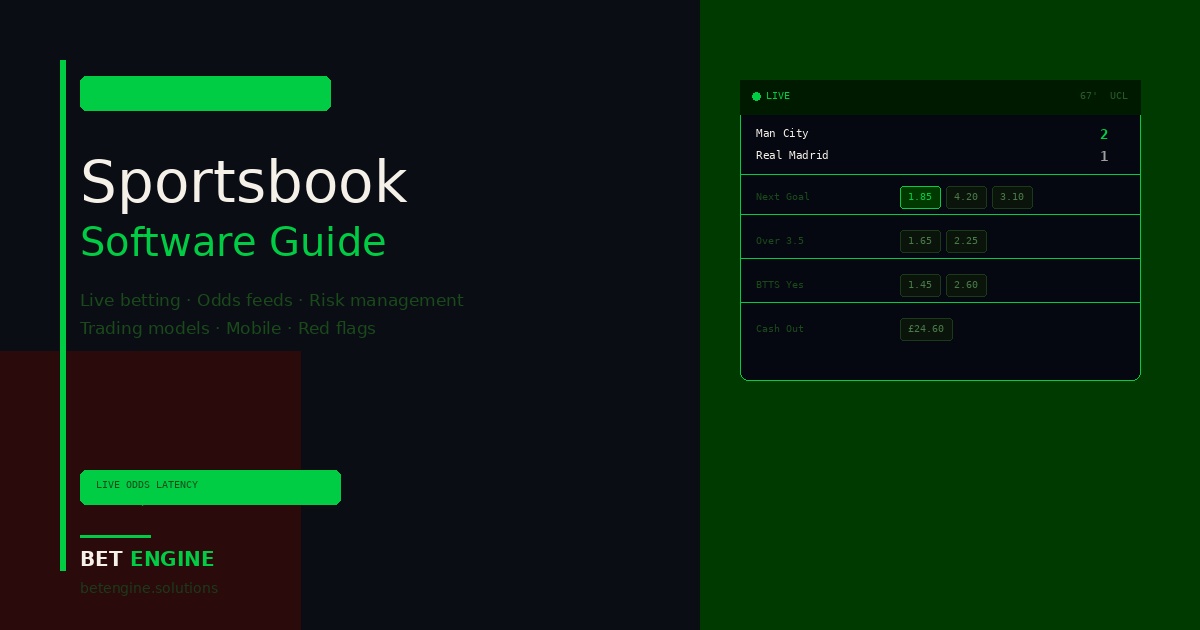Sportsbook Software Guide 2026